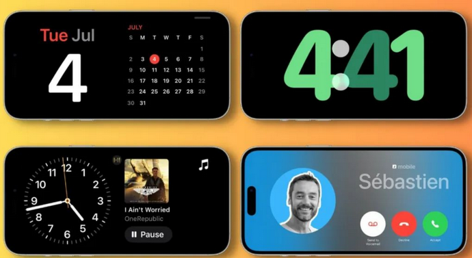 西和苹果手机维修分享iOS17横屏充电待机显示有什么好处 
